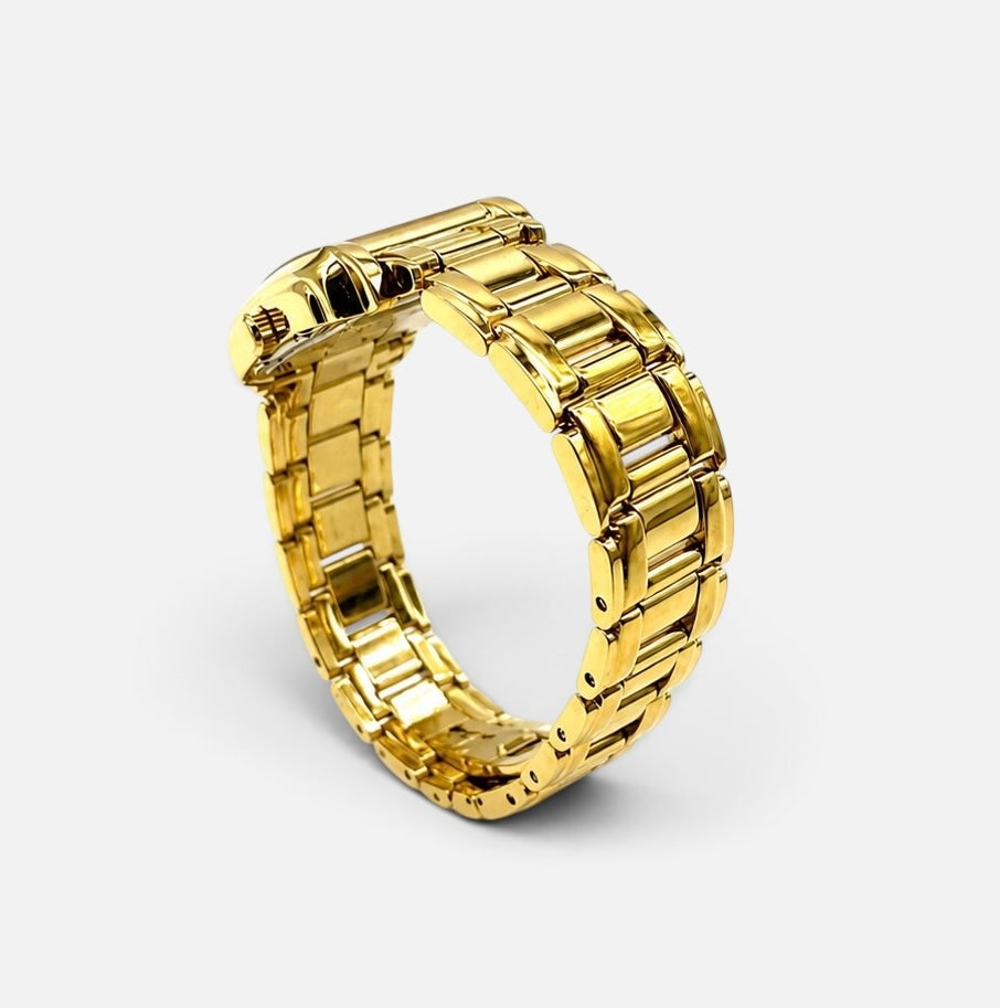 Ladies Raymond Weil Saxo 9910 Swiss ETA Quartz Watch • 6 Jewel • Gold Plated • 25×20mm