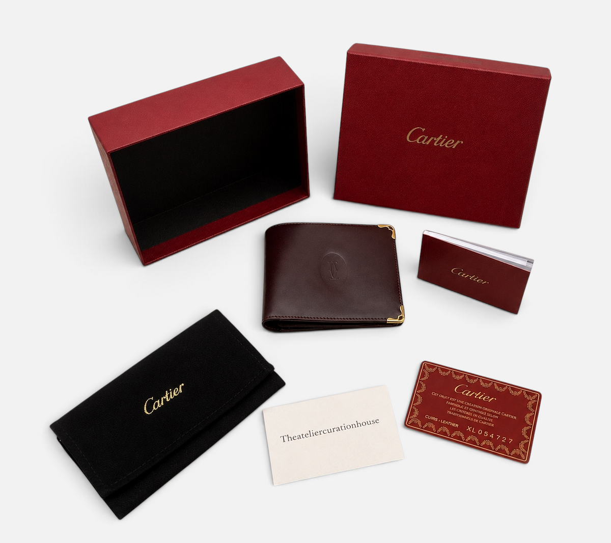 Cartier Must de Cartier Bi-Fold Card Holder – 9 Card Slot Ref L3000718 – Full Set – UNUSED – RARE DISCONTINUED COLOUR