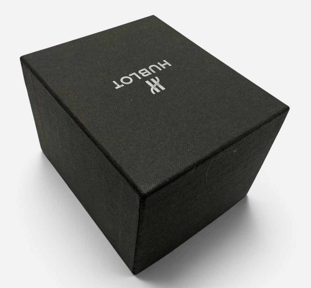 Genuine Hublot OEM Black Watch Box With Travel Pouch & Watch Cushion