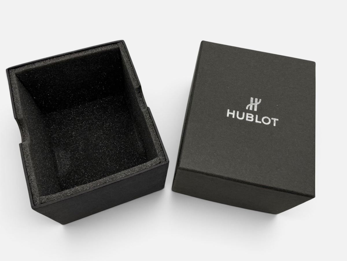 Genuine Hublot OEM Black Watch Box With Travel Pouch & Watch Cushion