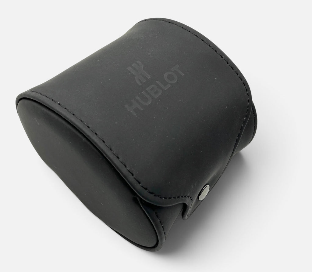 Genuine Hublot OEM Black Watch Box With Travel Pouch & Watch Cushion