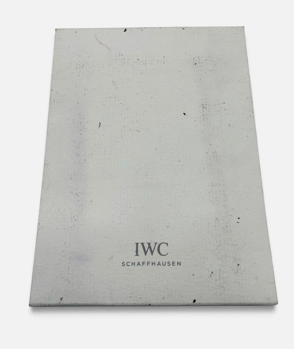 Genuine IWC Schaffhausen Black Microfibre Cleaning Cloth with Original Sleeve - 2010