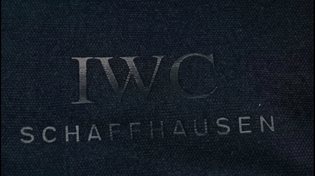 Genuine IWC Schaffhausen Black Microfibre Cleaning Cloth with Original Sleeve - 2010