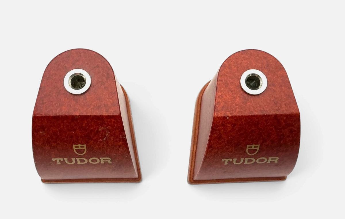 TUDOR Boutique Watch Stands • Pair • Swiss-Made Retail Display • Ref. TMA 0210