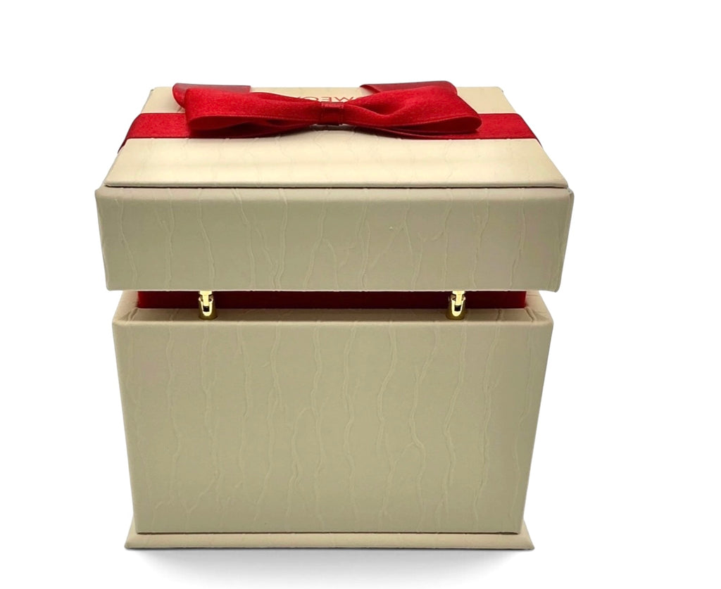 Genuine 2017 Omega De Ville Ladies Watch Box Set – Vertical Style Outer White Box