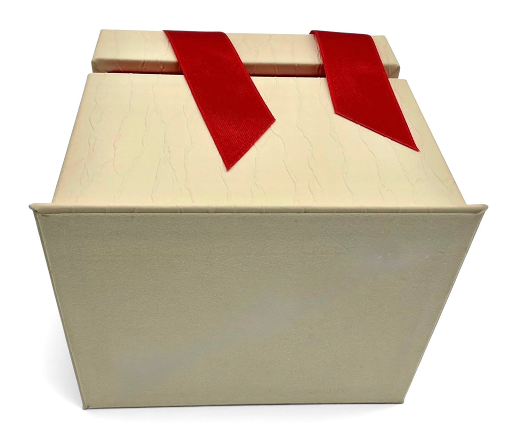 Genuine 2017 Omega De Ville Ladies Watch Box Set – Vertical Style Outer White Box