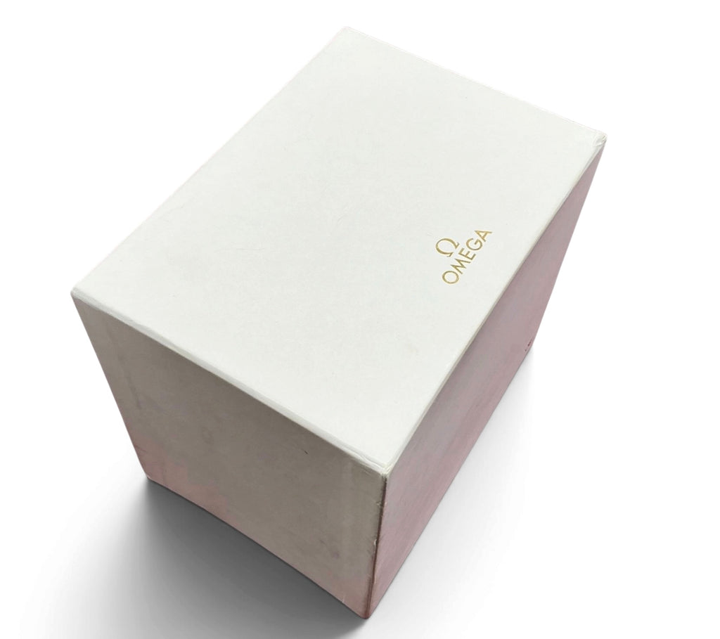 Genuine 2017 Omega De Ville Ladies Watch Box Set – Vertical Style Outer White Box