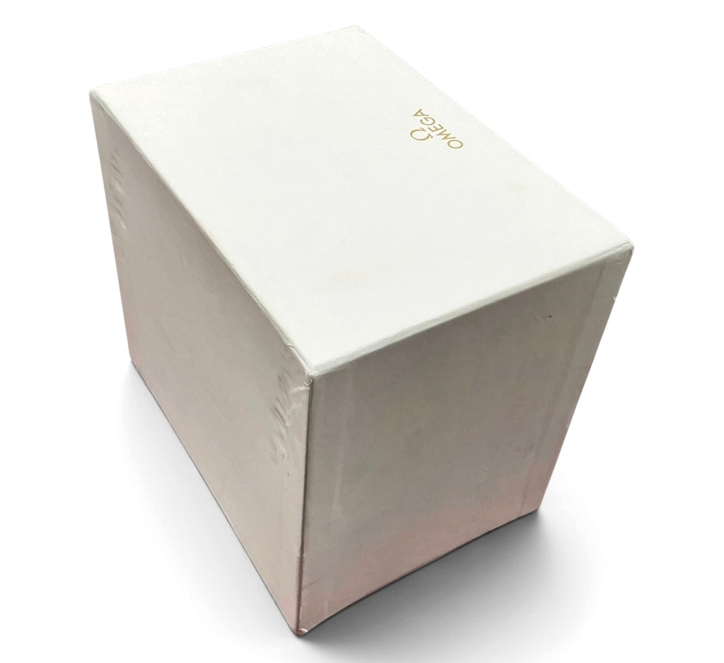 Genuine 2017 Omega De Ville Ladies Watch Box Set – Vertical Style Outer White Box