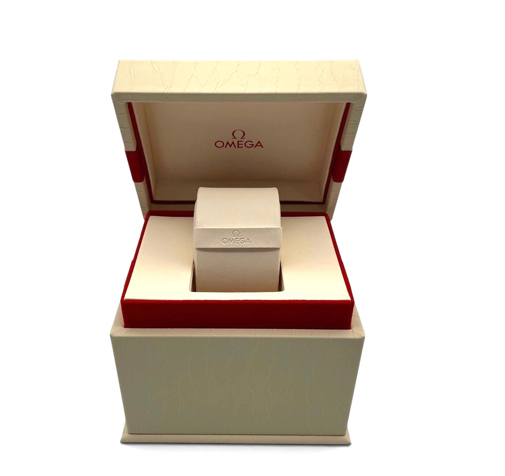 Genuine 2021 Ladies Omega Watch Presentation Box Set – Horizontal Format Outer White Box