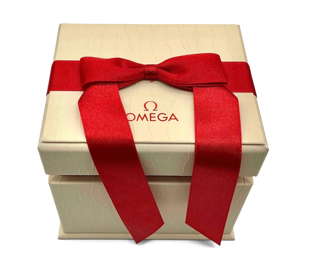 Genuine 2021 Ladies Omega Watch Presentation Box Set – Horizontal Format Outer White Box