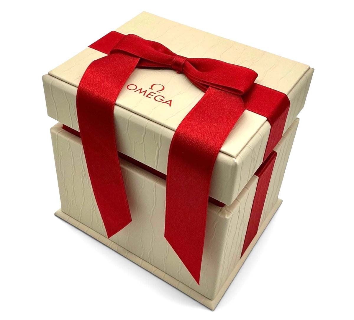 Genuine 2021 Ladies Omega Watch Presentation Box Set – Horizontal Format Outer White Box