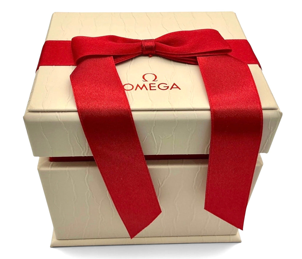 Genuine 2021 Ladies Omega Watch Presentation Box Set – Horizontal Format Outer White Box