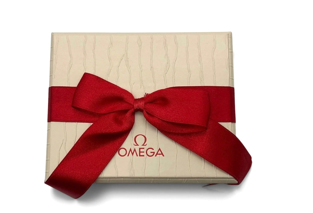 Genuine 2016 Ladies Omega Watch Box Presentation Set – Vertical Format White Outer Box
