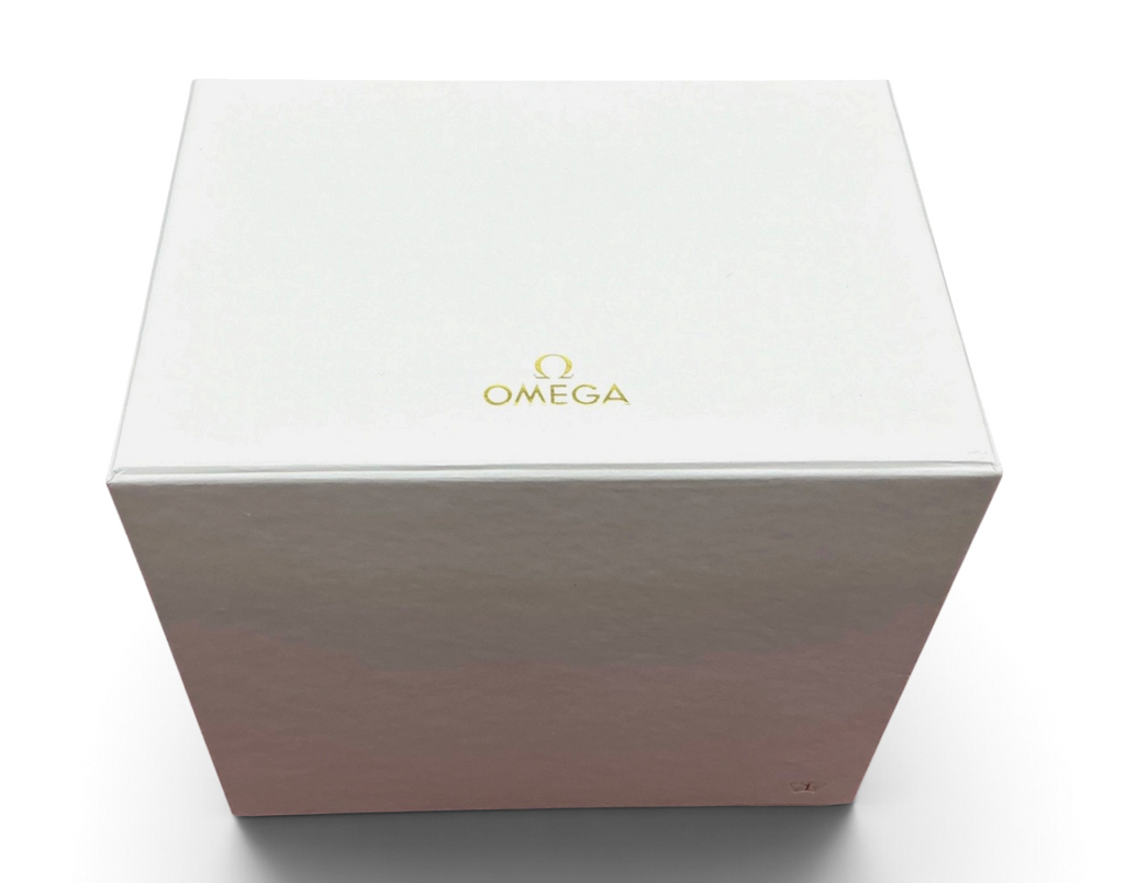 Genuine 2016 Ladies Omega Watch Box Presentation Set – Vertical Format White Outer Box