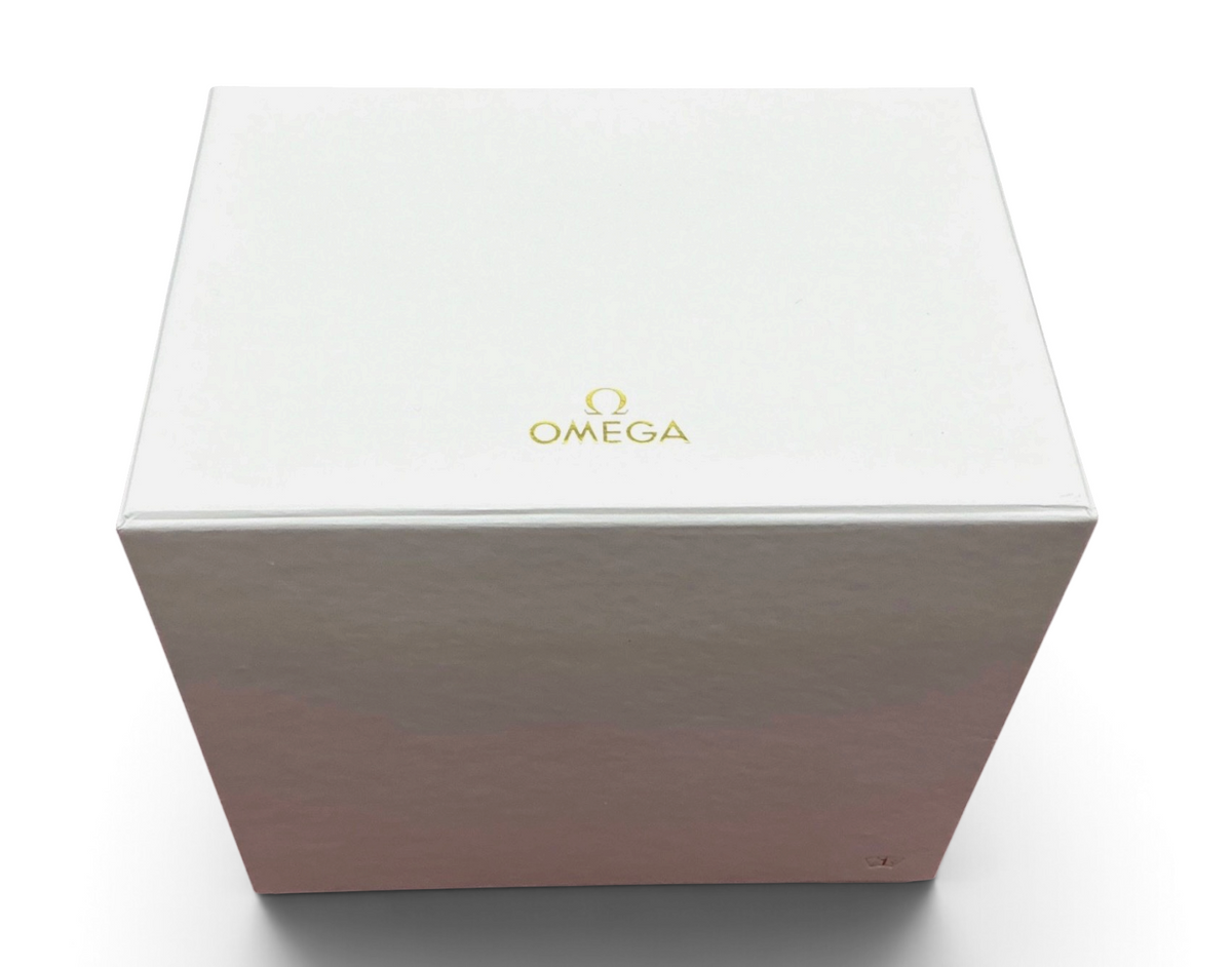 Genuine 2016 Ladies Omega Watch Box Presentation Set – Vertical Format White Outer Box