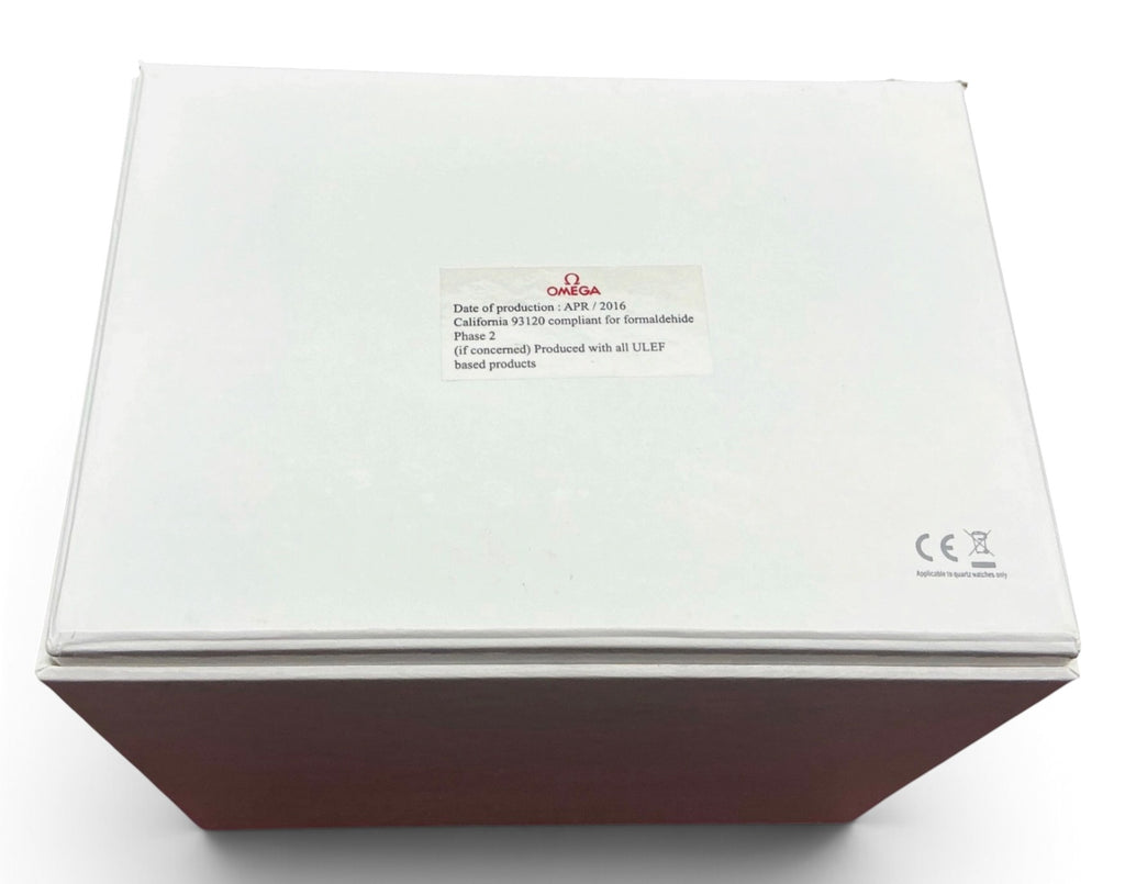 Genuine 2016 Ladies Omega Watch Box Presentation Set – Vertical Format White Outer Box