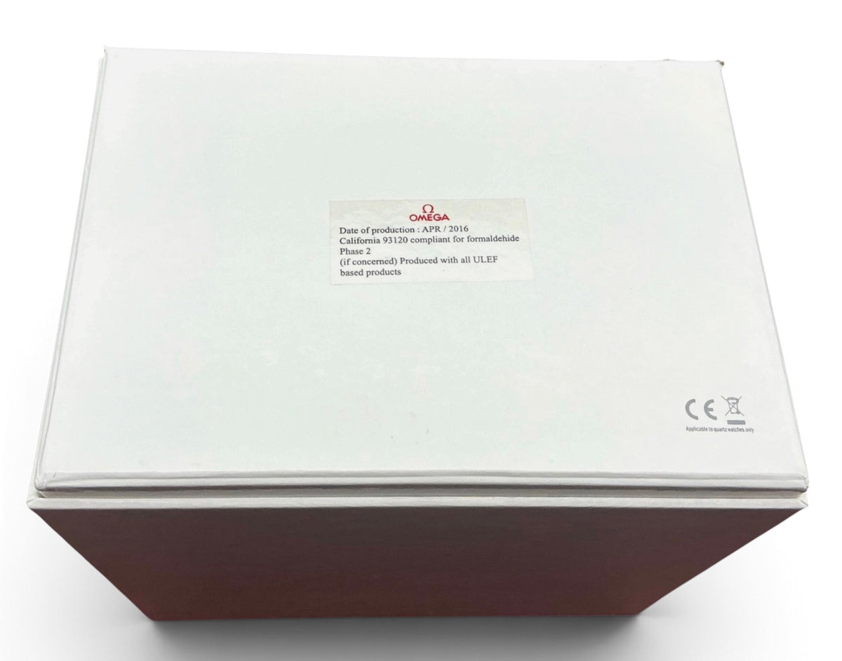 Genuine 2016 Ladies Omega Watch Box Presentation Set – Vertical Format White Outer Box