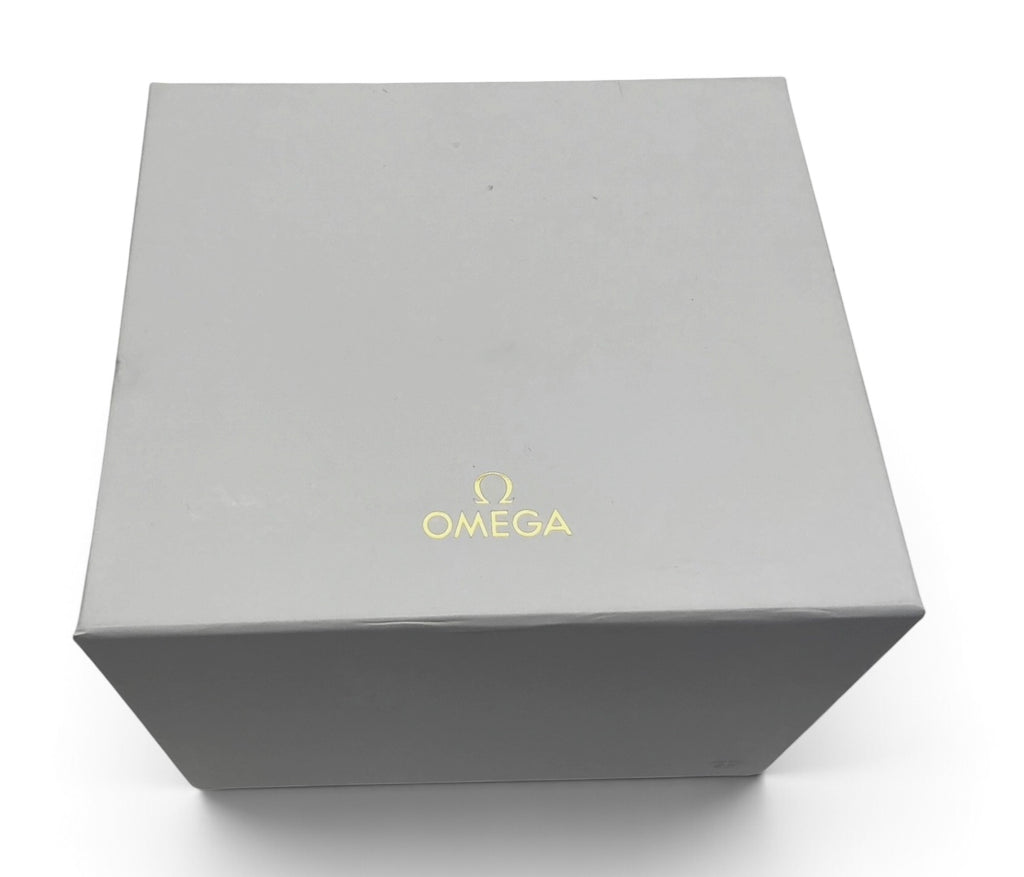 Ladies Omega OEM Outer White Watch Box – 16cm x 14.5cm x 13.5cm