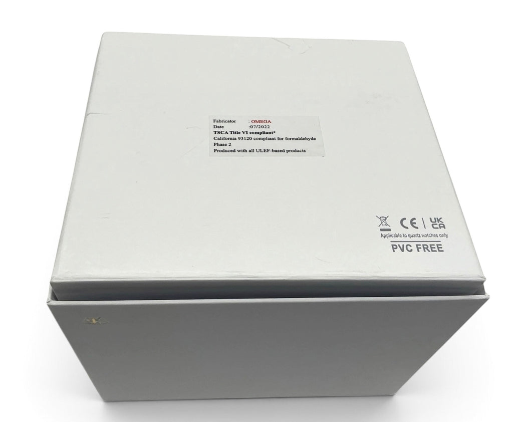 Ladies Omega OEM Outer White Watch Box – 16cm x 14.5cm x 13.5cm