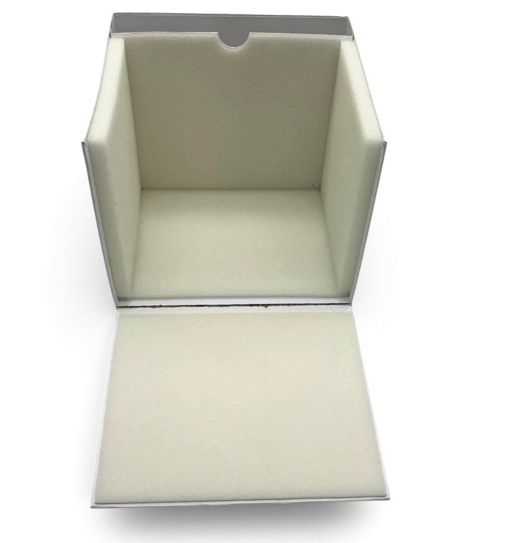 Ladies Omega OEM Outer White Watch Box – 16cm x 14.5cm x 13.5cm