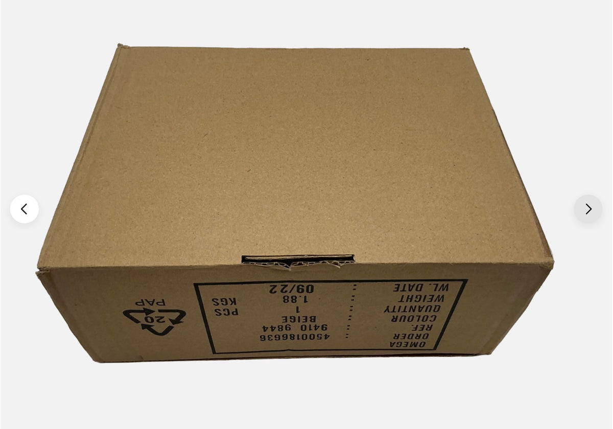 Omega OEM LARGE Brown Outer Cardboard Packaging Box – Ref 9410 9844 – Beige