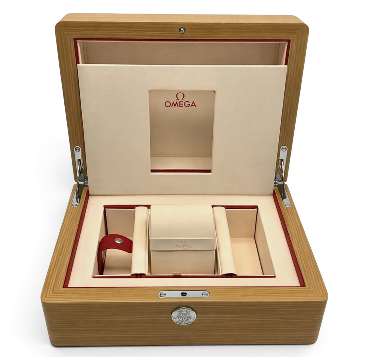 Genuine Omega OEM Presentation Box Set – Beige Matte-Finish Inner Box