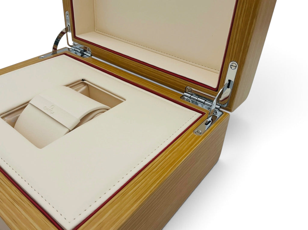 Genuine Omega OEM Presentation Box Set – Beige Matte-Finish Inner Box