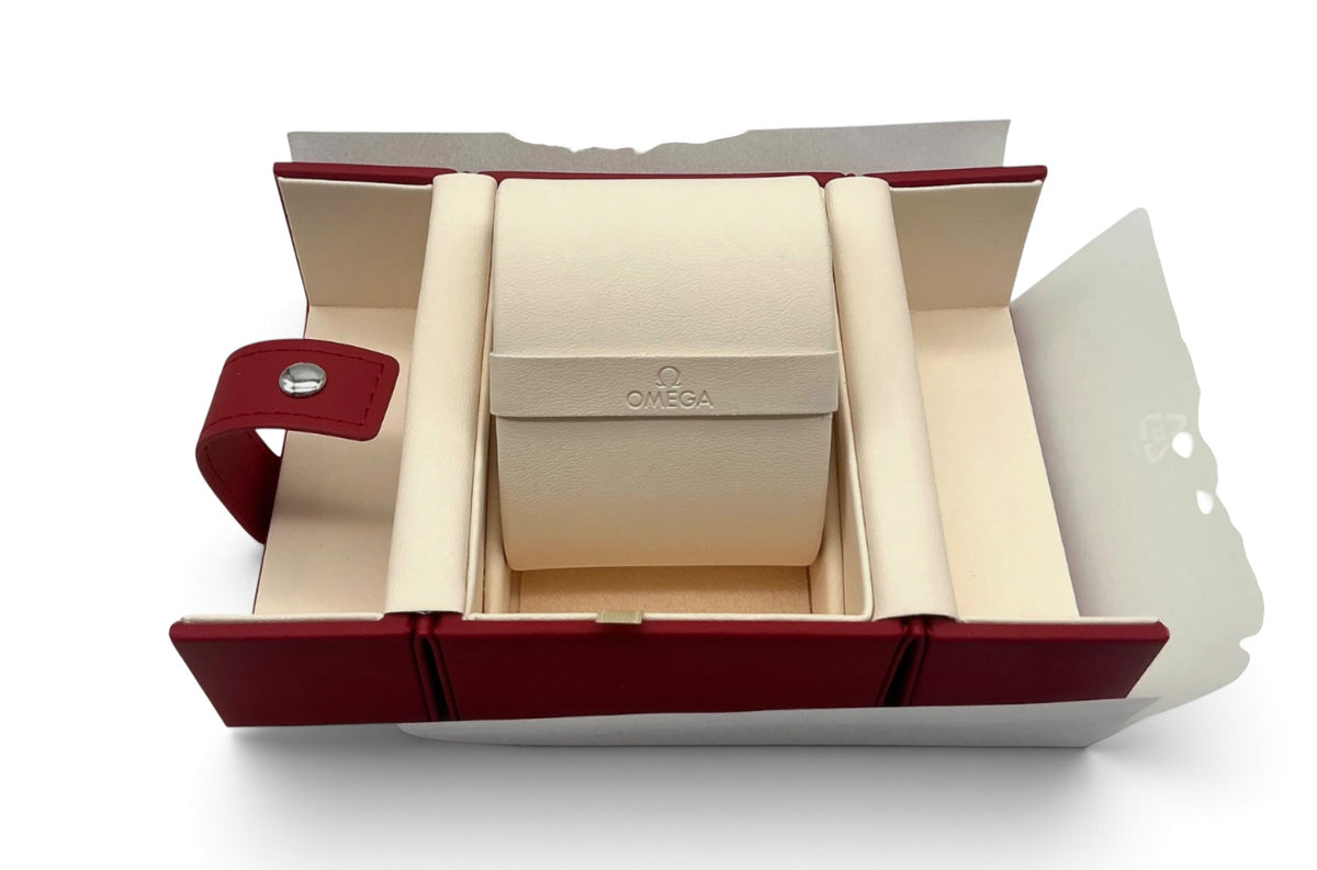 Genuine Omega OEM Presentation Box Set – Beige Matte-Finish Inner Box