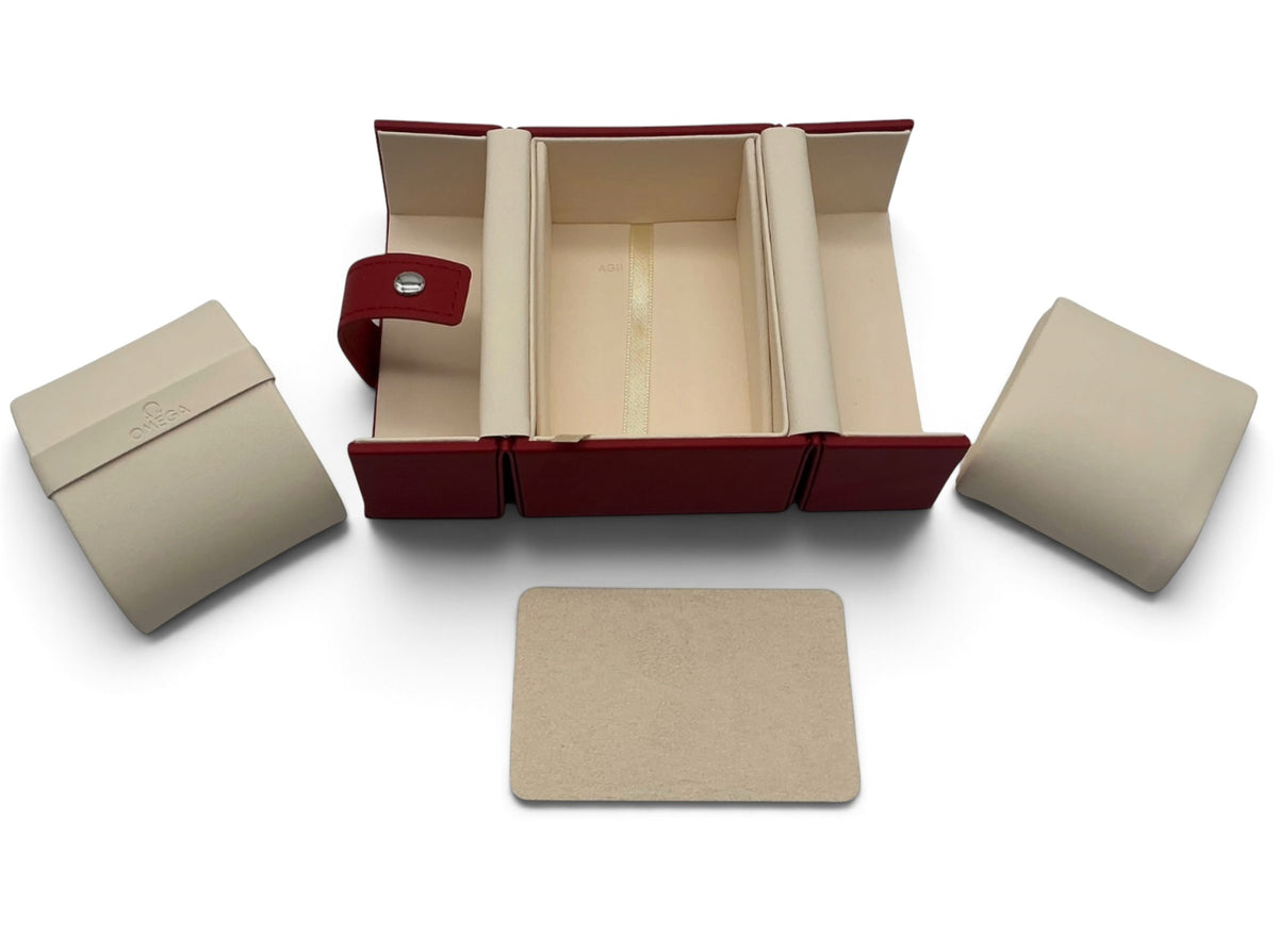 Genuine Omega OEM Presentation Box Set – Beige Matte-Finish Inner Box