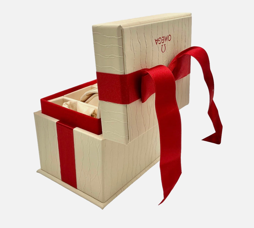 Ladies Omega Aqua Terra 28mm OEM Watch Box Presentation Set 220.10.28.60.55.001