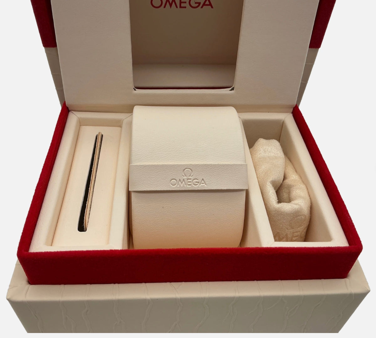 Ladies Omega Aqua Terra 28mm OEM Watch Box Presentation Set 220.10.28.60.55.001