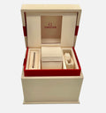 Genuine Ladies Omega OEM Constellation Manhattan 28mm Watch Box Presentation Set, Complete - Ref: O1312028606300