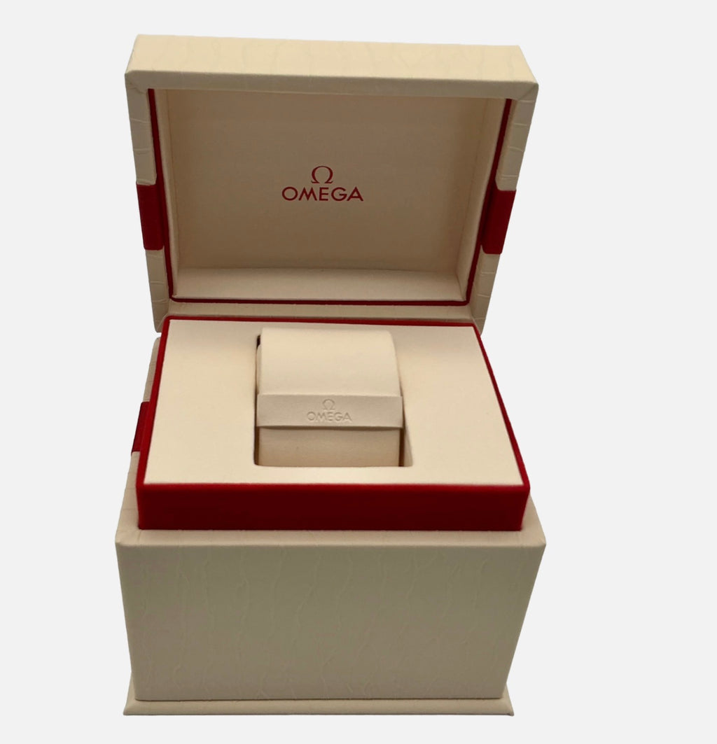Genuine Omega Ladies De Ville Prestige Quartz 25mm OEM Watch Box Presentation Set, Full Set - Ref: O13110256055001