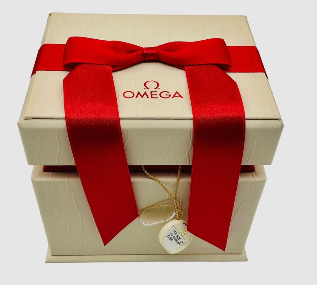 Genuine Omega Ladies De Ville Prestige Quartz 25mm OEM Watch Box Presentation Set, Full Set - Ref: O13110256055001