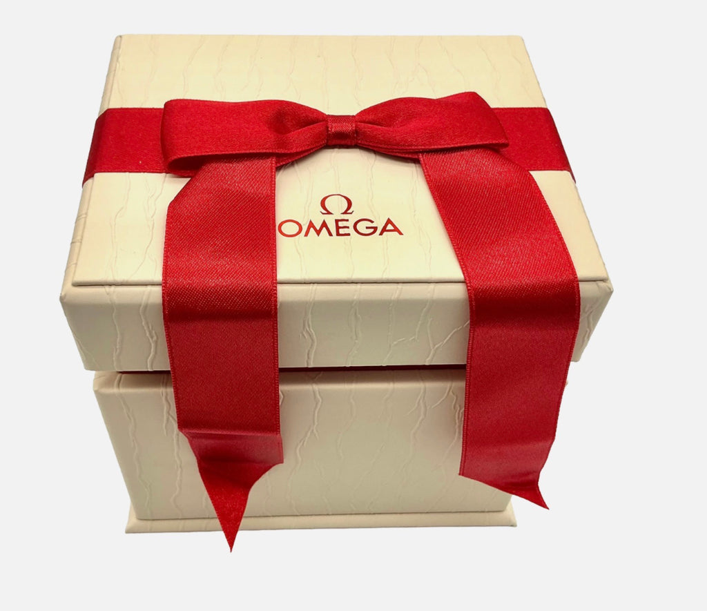 Genuine Omega Ladies De Ville Prestige Quartz 25mm OEM Watch Box Presentation Set, Full Set - Ref: O13110256055001