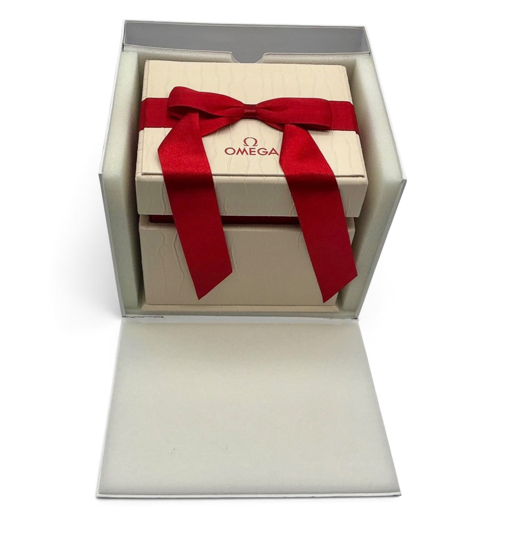 Genuine 2020 Ladies Omega OEM Watch Box Presentation Set, De Ville, Aqua Terra +
