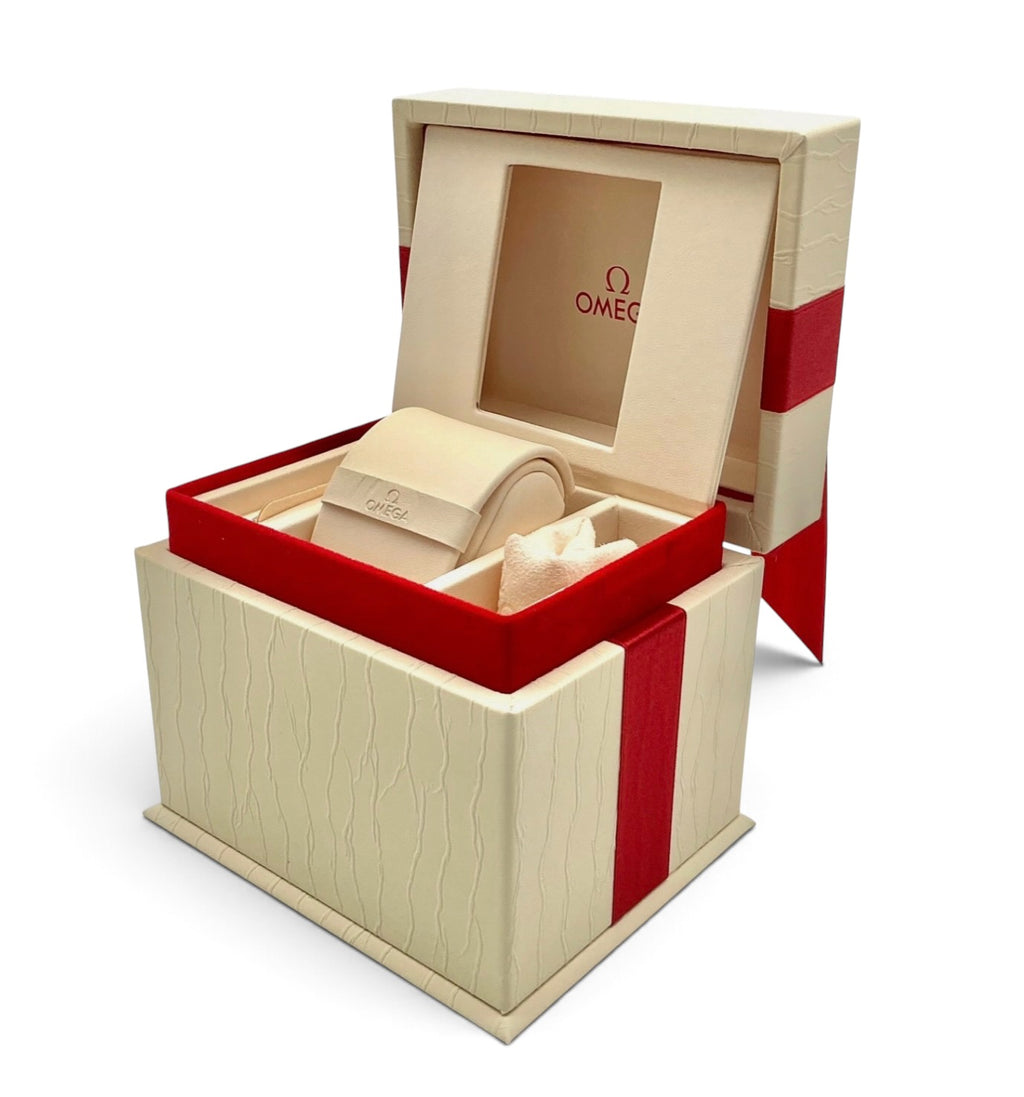 Genuine 2021 Ladies Omega OEM Watch Box Presentation Set De Ville, Constellation