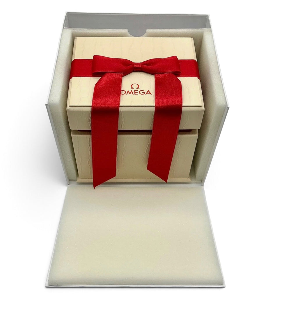 Genuine 2021 Ladies Omega OEM Watch Box Presentation Set De Ville, Constellation