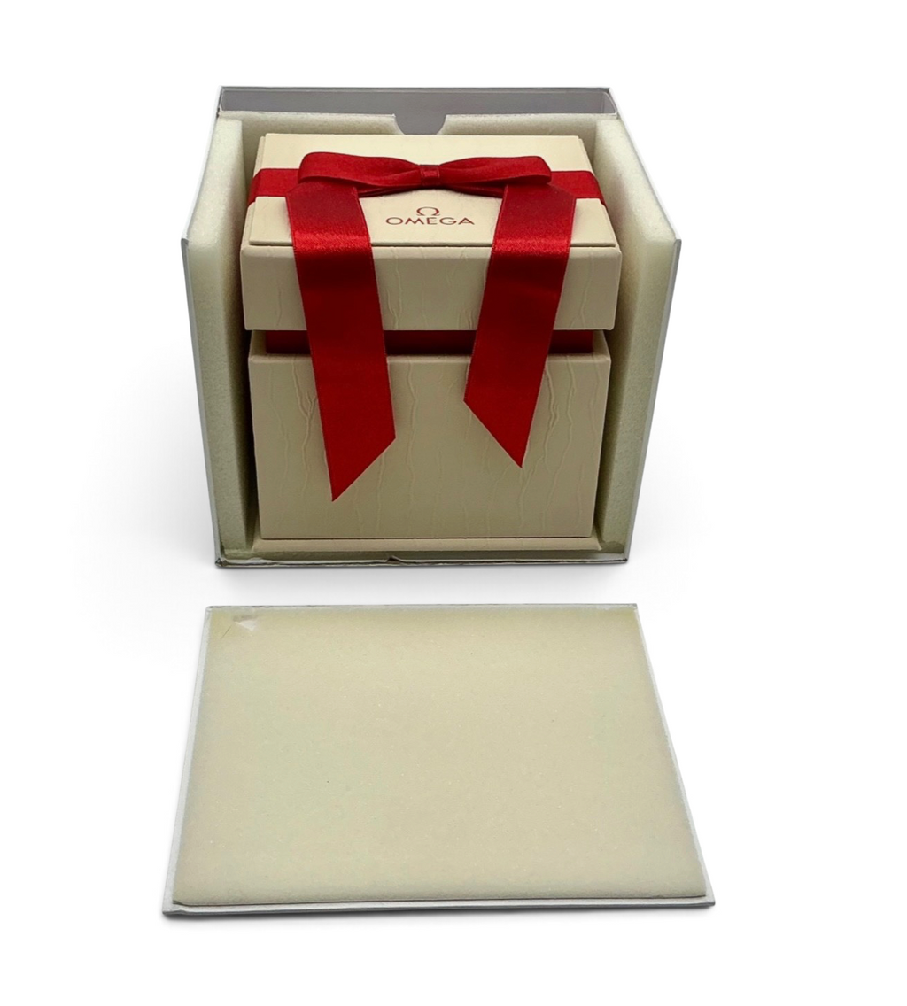 Genuine 2019 Ladies Omega Watch Box Presentation Set, Inner Box, Cushion & Pouch