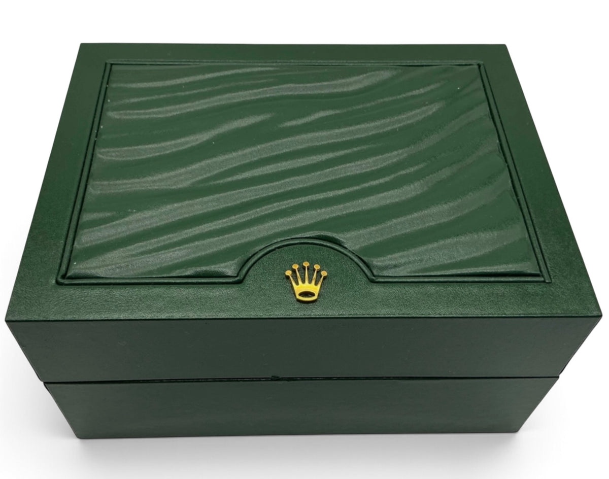 Genuine Rolex 30.00.02 OEM Small Wave-Top Watch Box Presentation Set – Full Set