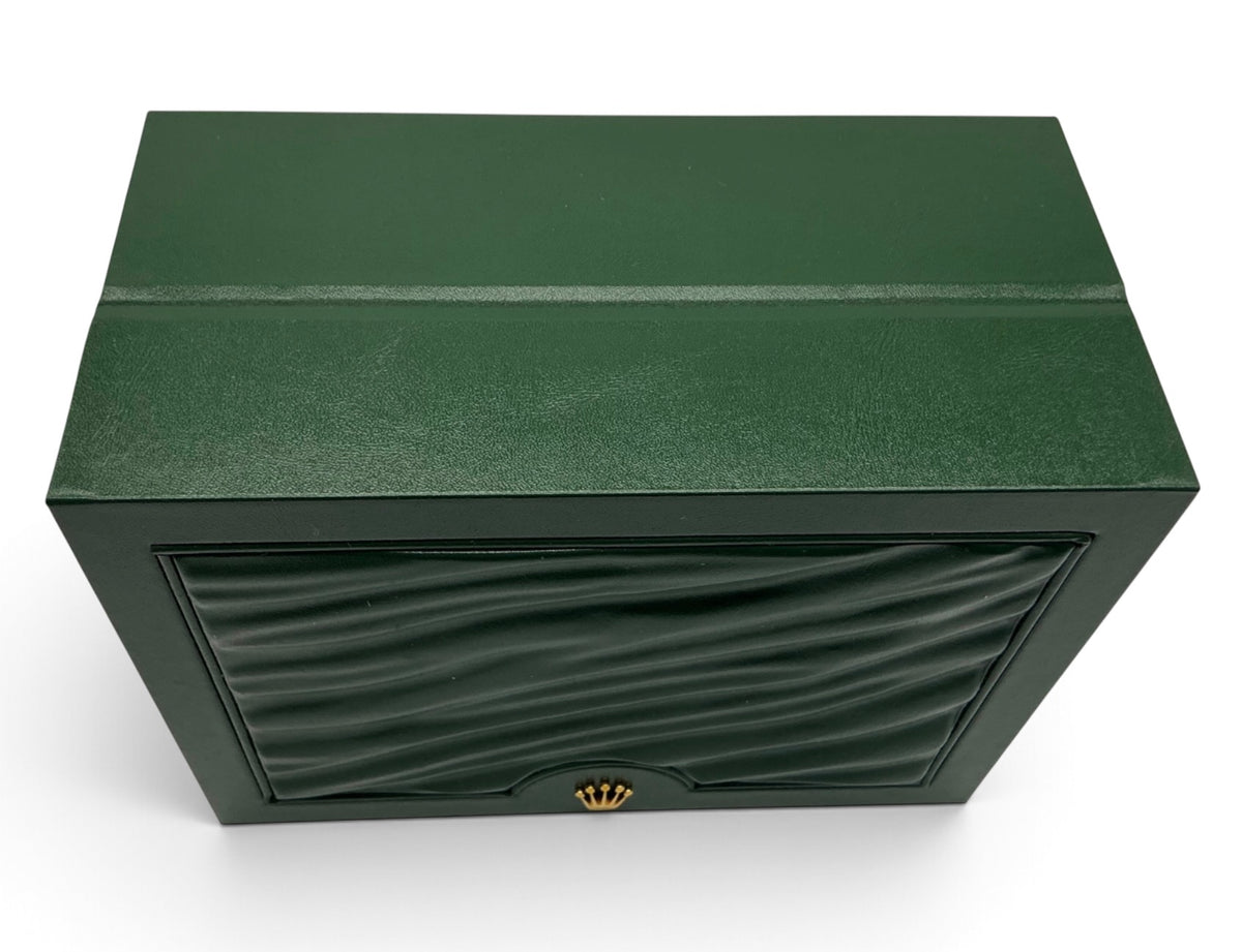 Genuine Rolex 30.00.02 OEM Small Wave-Top Watch Box Presentation Set – Full Set