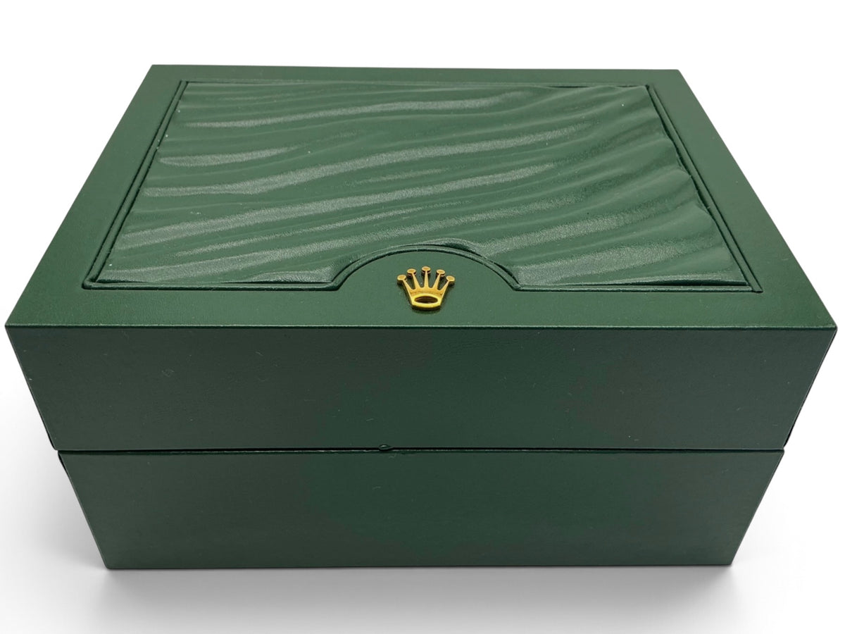 Genuine Rolex 30.00.02 OEM Small Wave-Top Watch Box Presentation Set – Full Set