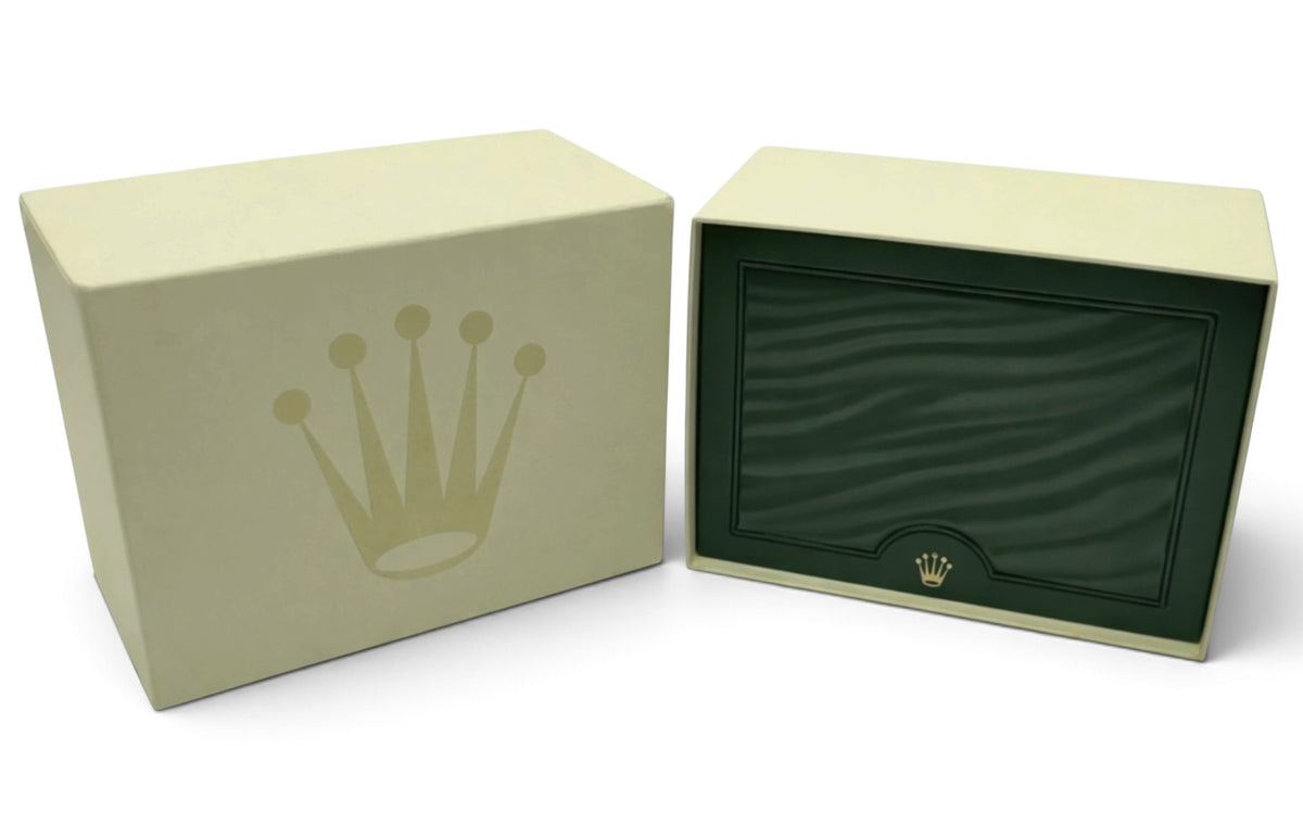 Genuine Rolex 30.00.02 OEM Small Wave-Top Watch Box Presentation Set – Full Set