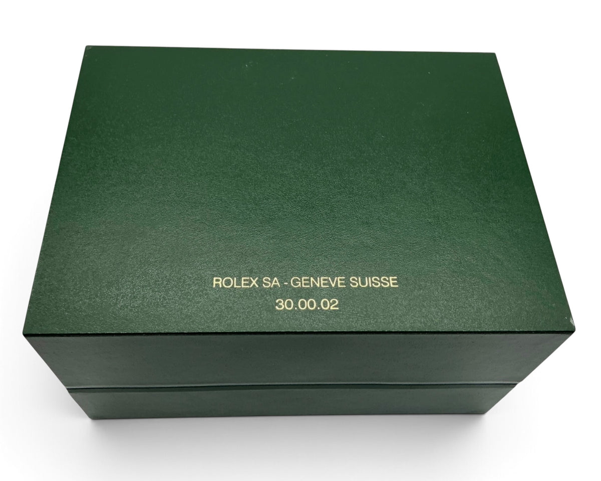 Genuine Rolex 30.00.02 OEM Small Wave-Top Watch Box Presentation Set – Full Set