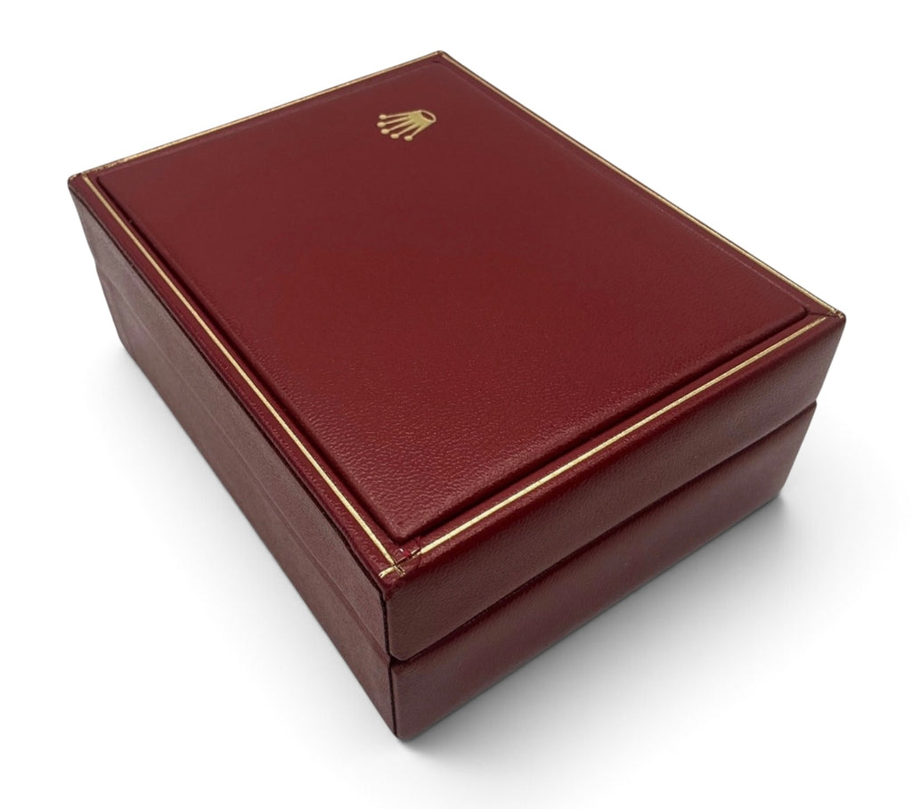 Rolex OEM Vintage Watch Box 14.00.02 – Red With Outer Box and Cushion – 1970s/1980s