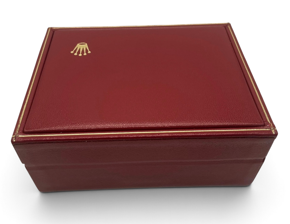 Rolex OEM Vintage Watch Box 14.00.02 – Red With Outer Box and Cushion – 1970s/1980s
