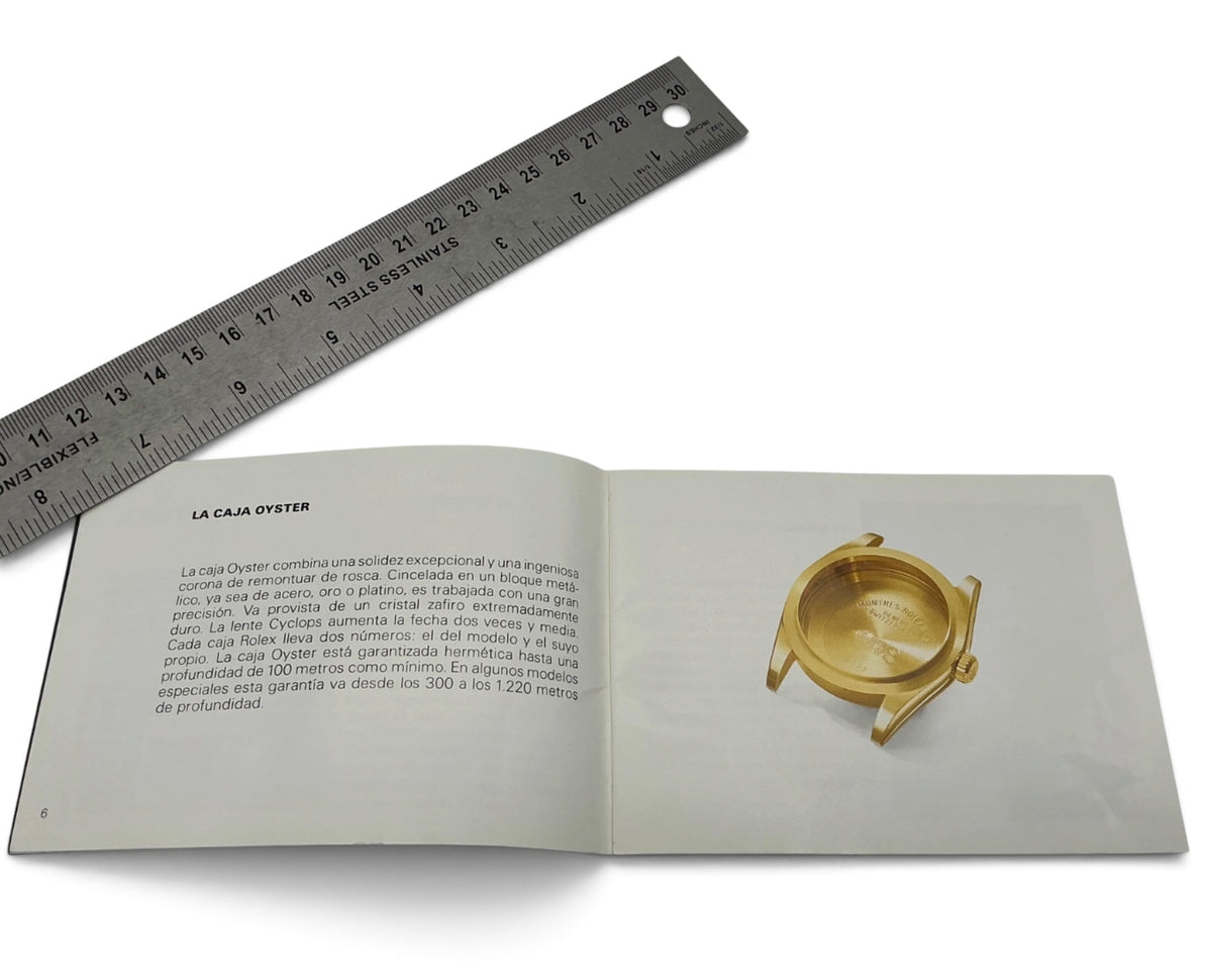 Genuine Rolex “Su Rolex Oyster” Booklet – Spanish – 579.54 Sp – 5.2002 – 26pp