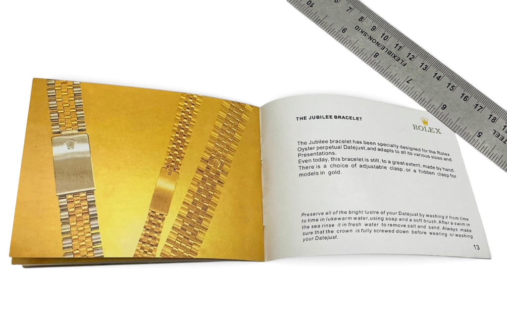Genuine Rolex Datejust Booklet – English – 593.52 Eng‑200 – 5.1995