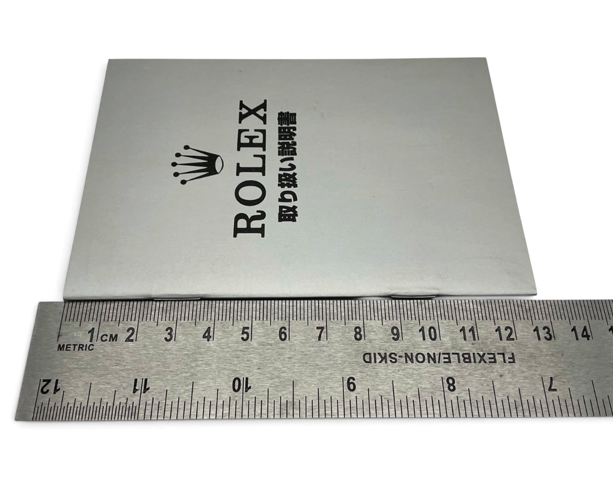 Rolex Instruction Booklet – Matt Silver Japanese Edition – 15 Pages