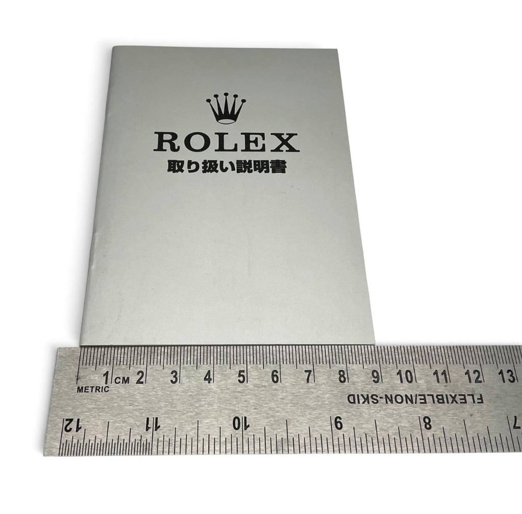 Rolex Instruction Booklet – Matt Silver Japanese Edition – 15 Pages
